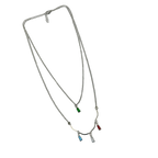 Prism Charm Layered Necklace