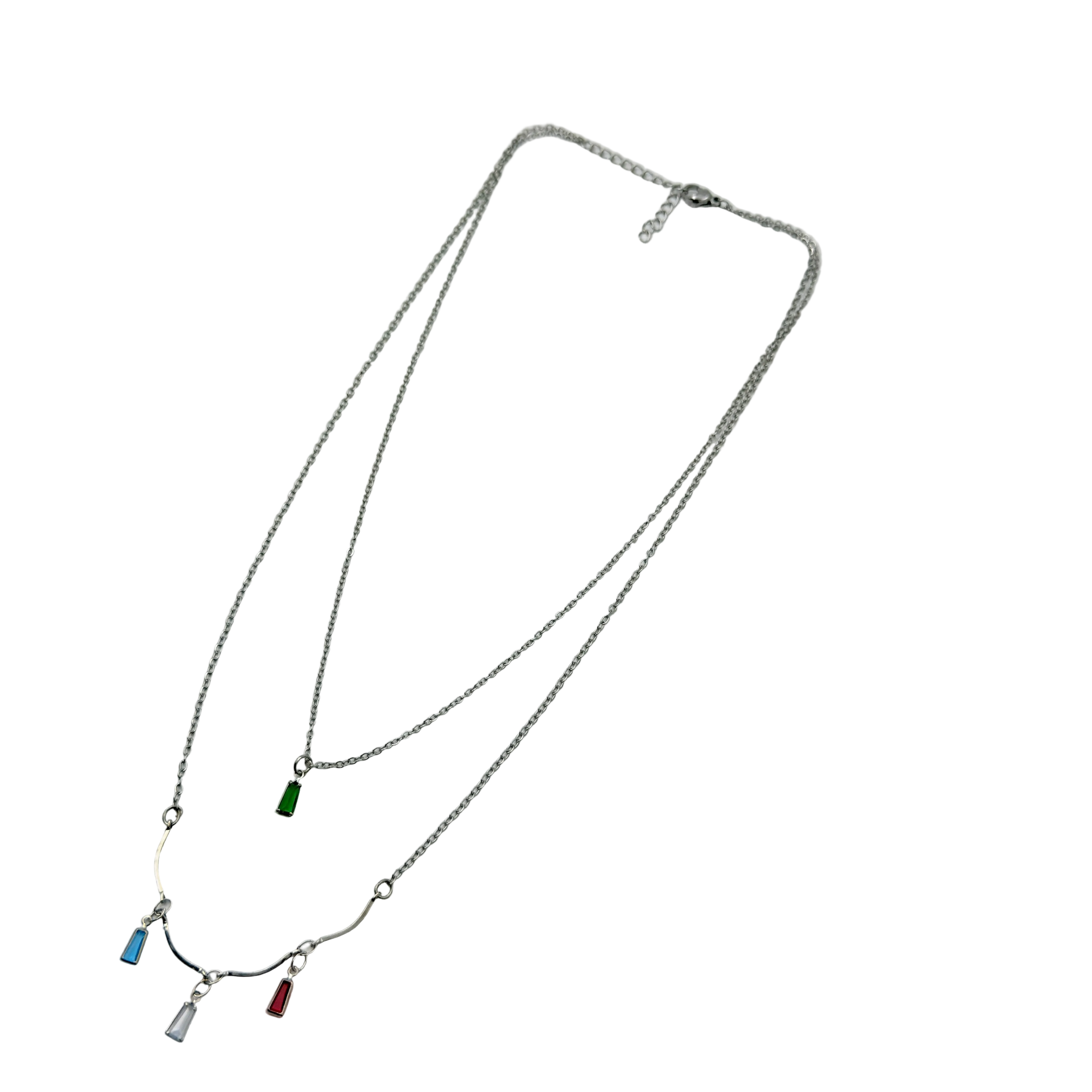 Prism Charm Layered Necklace