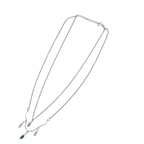 Pastel Leaf Layered Necklace