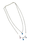 Pastel Crystal Layered Necklace