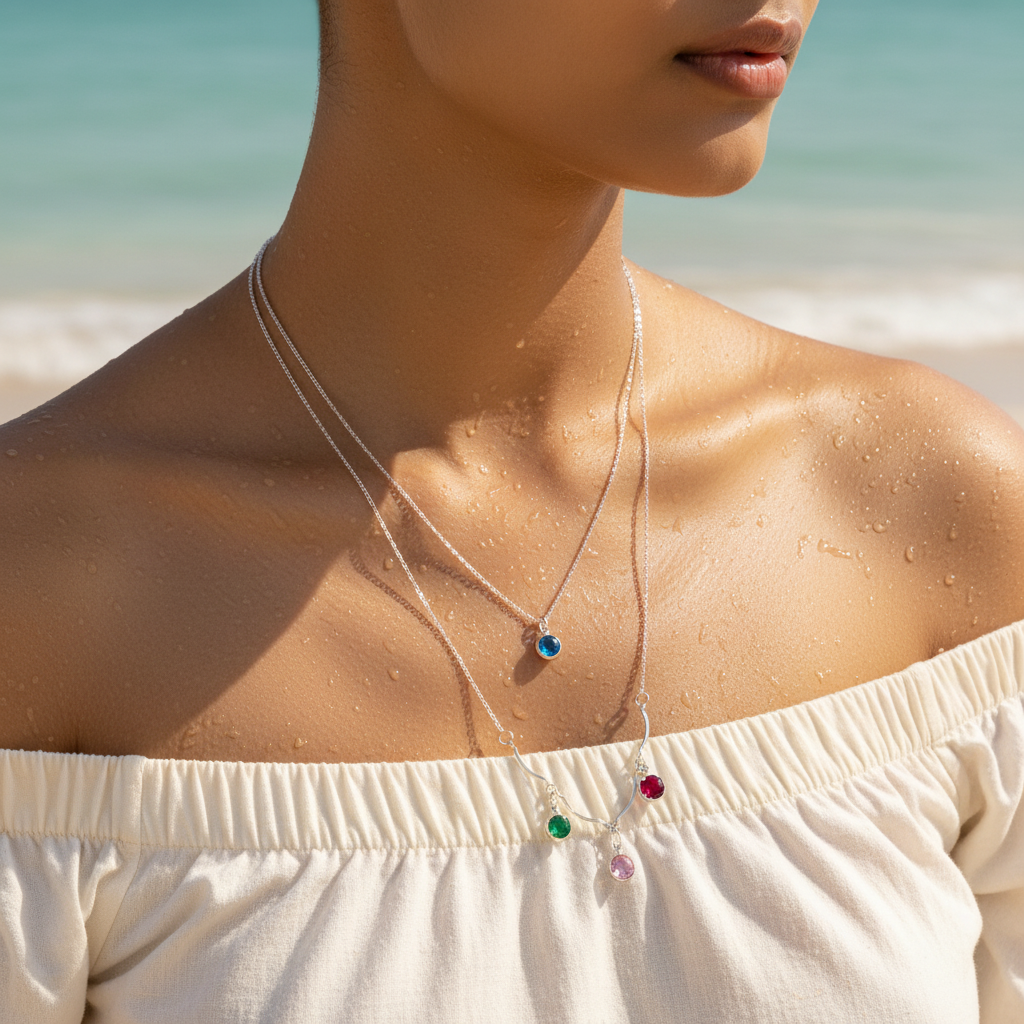 Candy Gem Layered Necklace
