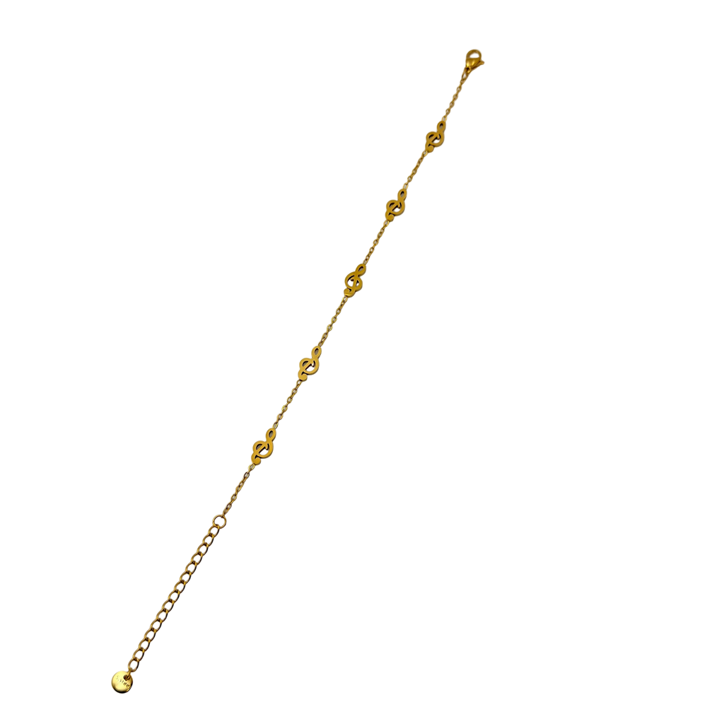 Infinity Link Gold Bracelet
