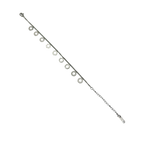Minimal Circle Charm Silver Bracelet