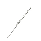 Minimal Circle Charm Silver Bracelet