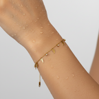 Golden Angel Wing Charm Bracelet