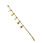 Golden Clover Charm Bracelet