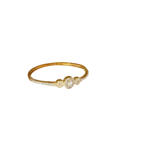 Gold Halo Crystal Bracelet