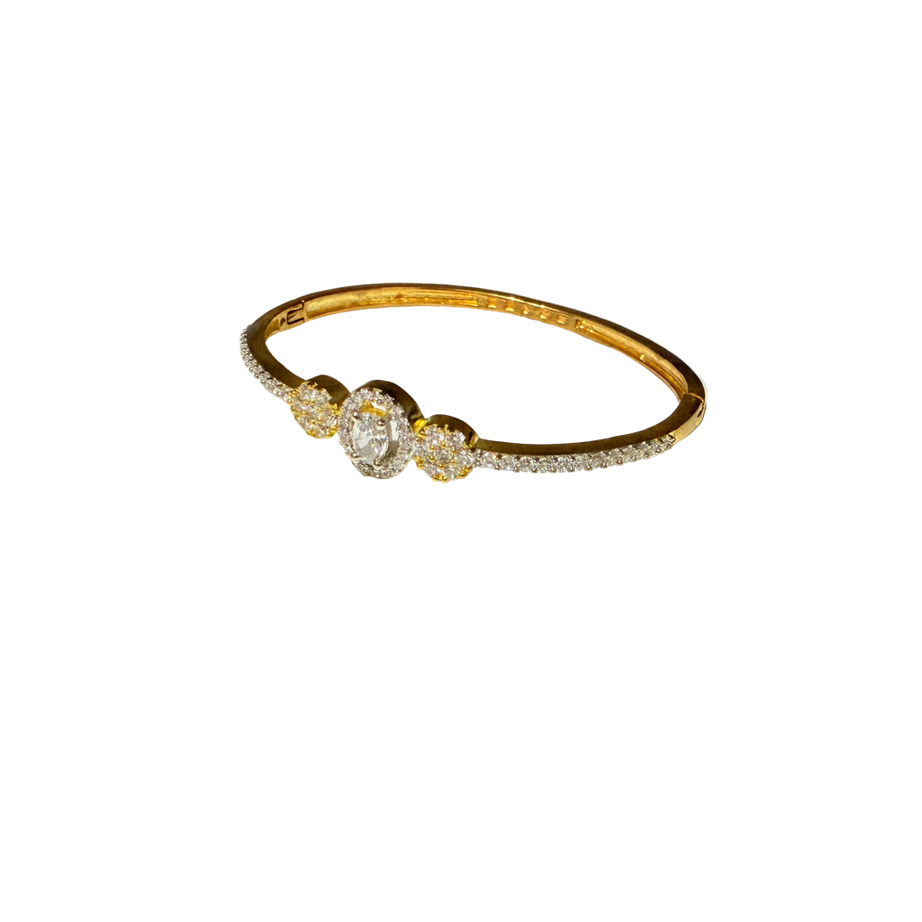 Gold Halo Crystal Bracelet
