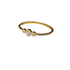 Gold Halo Crystal Bracelet