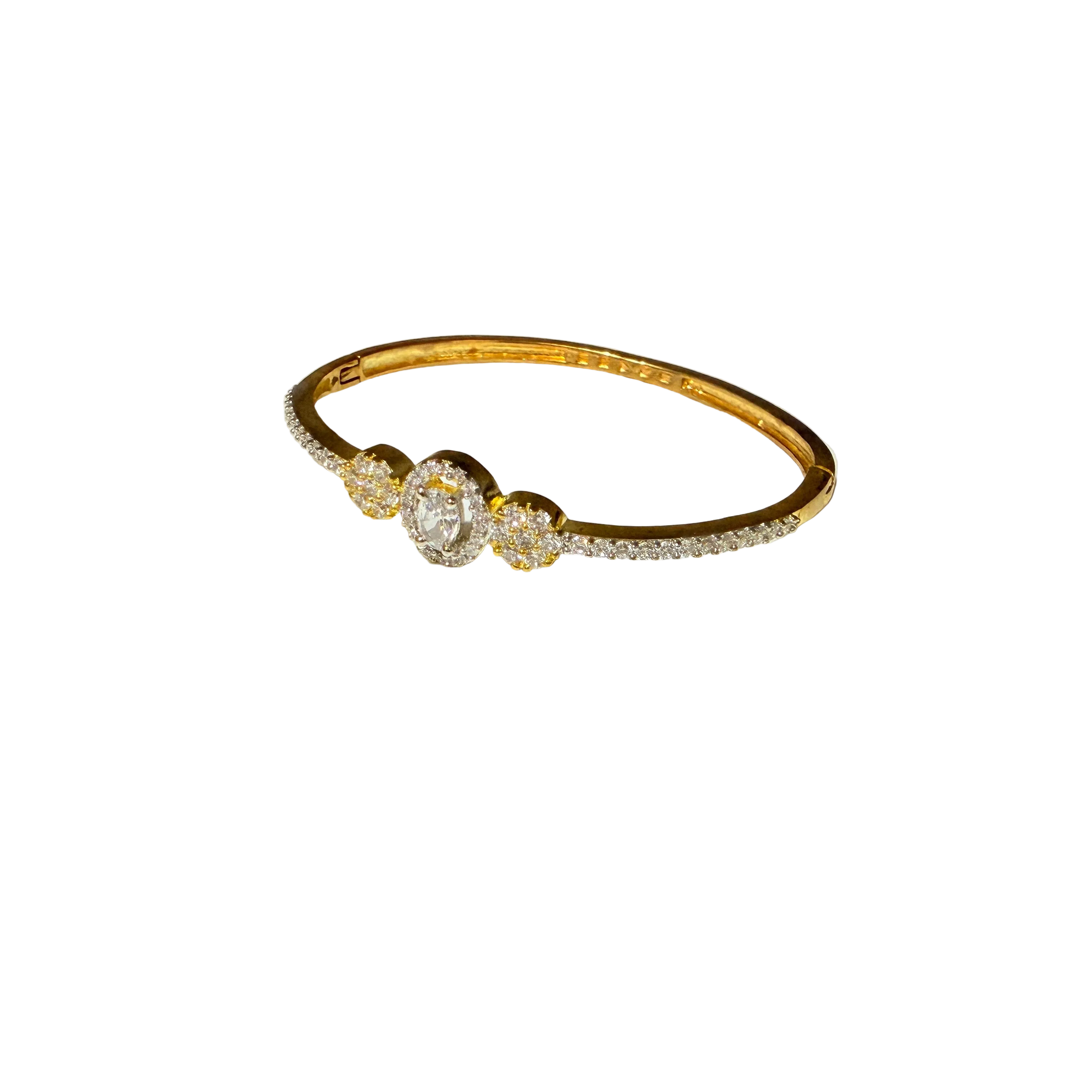 Gold Halo Crystal Bracelet