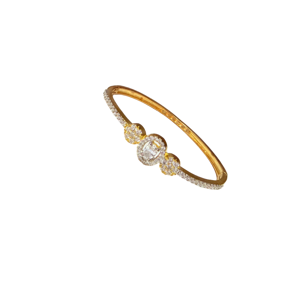 Gold Halo Crystal Bracelet