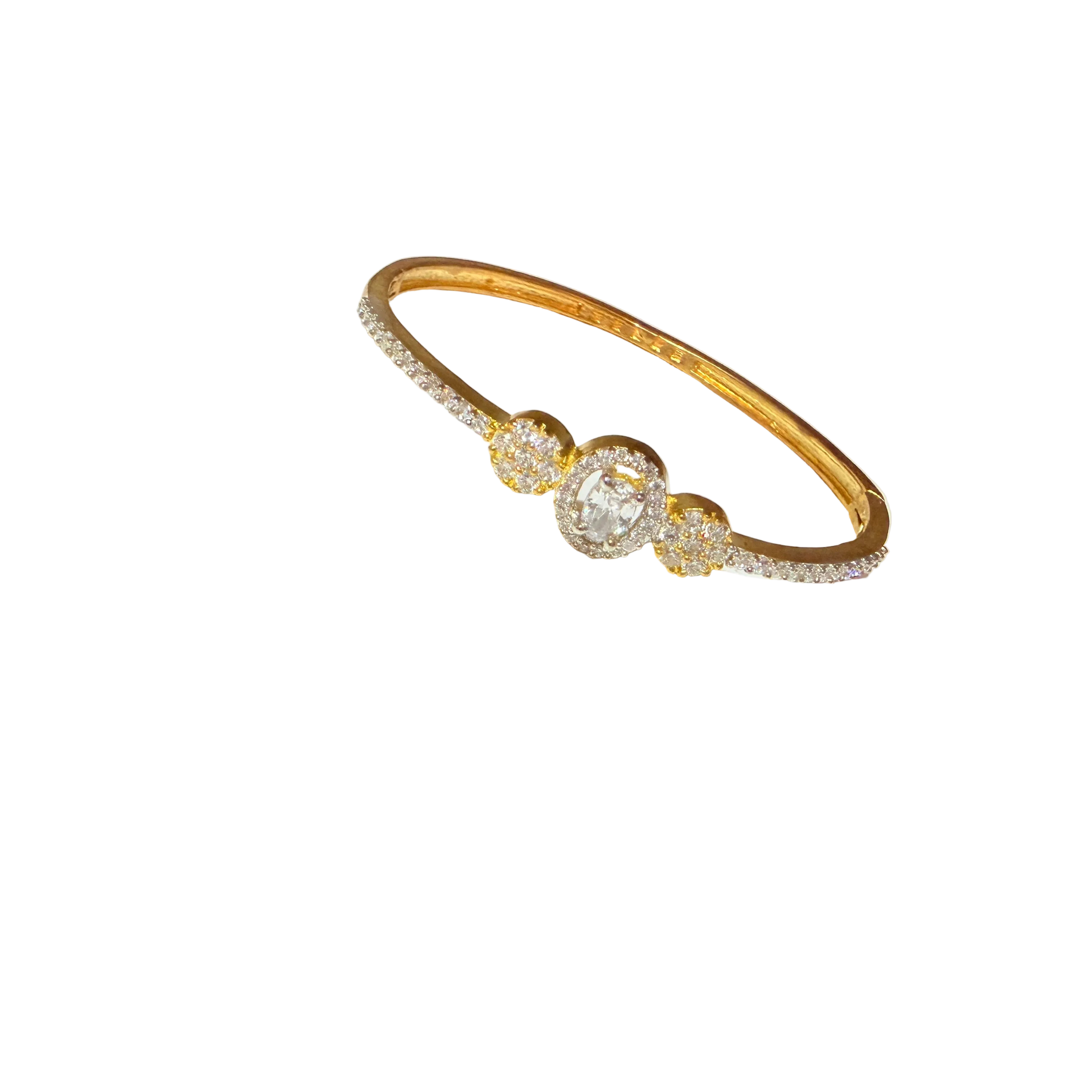 Gold Halo Crystal Bracelet