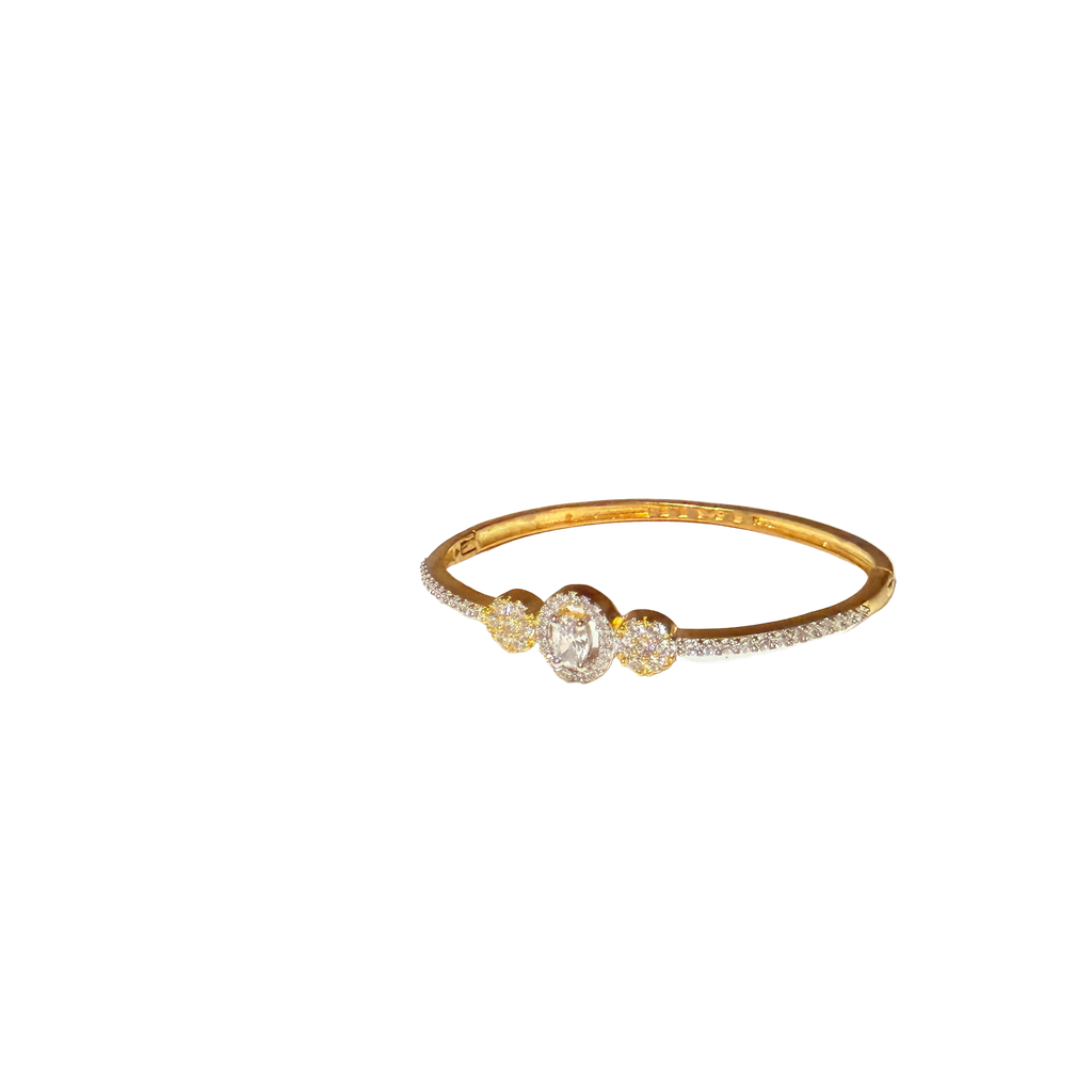 Gold Halo Crystal Bracelet