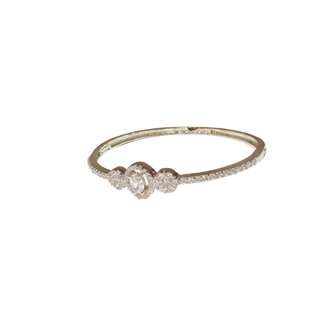 Silver Halo Crystal Bracelet