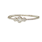 Silver Halo Crystal Bracelet