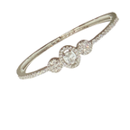 Silver Halo Crystal Bracelet