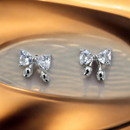 Delicate Bow Stud Earrings
