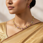Ruby Necklace Set