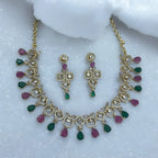 Regal Charm Necklace and Earrings Set