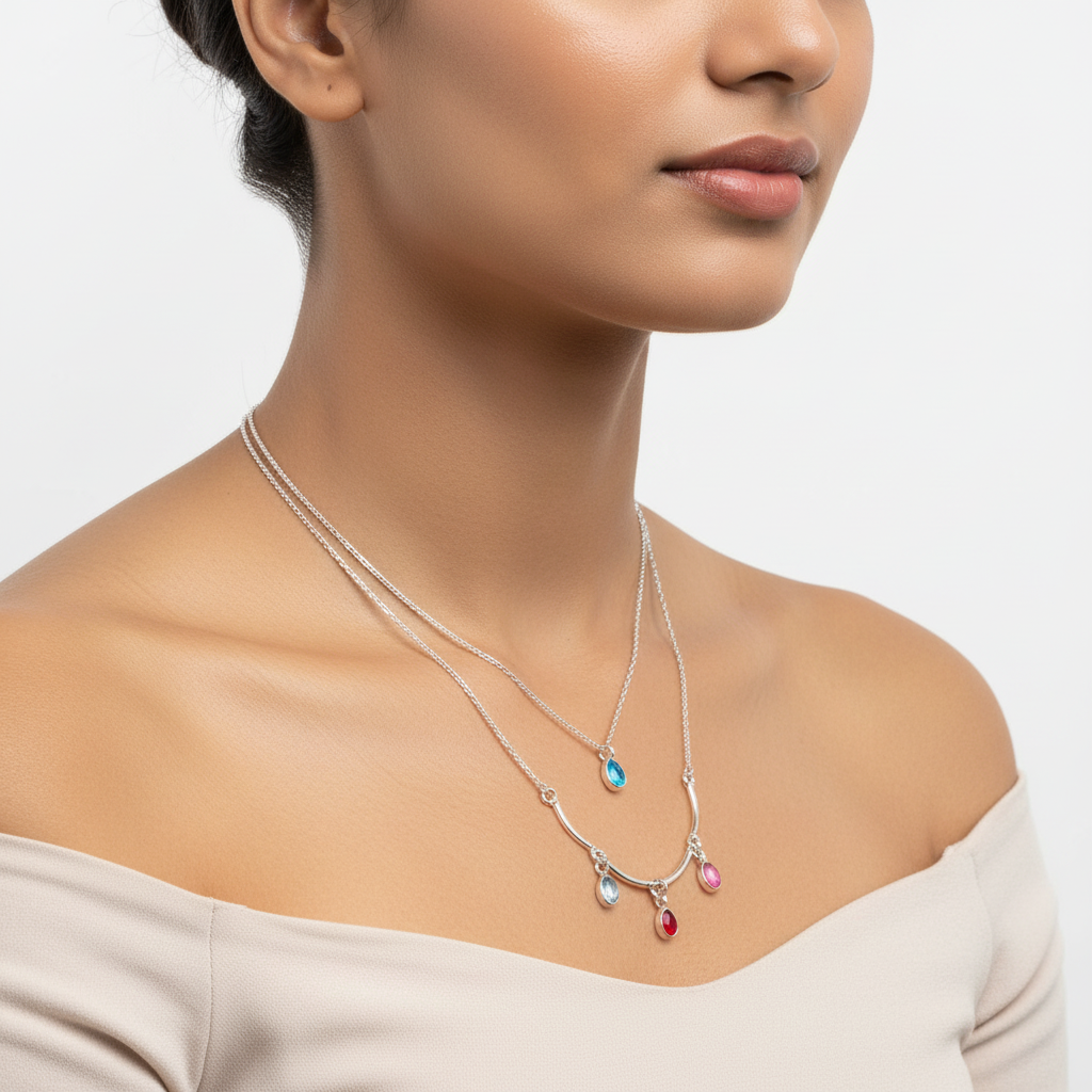 Candy Drop Layered Necklace
