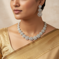 Radiant Grace American Diamond (AD) Necklace and Earrings Set