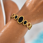 Noir Eclipse Statement Bracelet