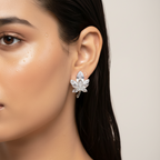 Crystal Leaf Elegance Earrings