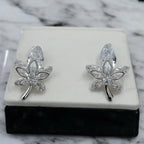Crystal Leaf Elegance Earrings