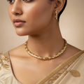 Luxe Band Necklace and Earring Set