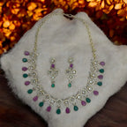 Regal Charm Necklace and Earrings Set