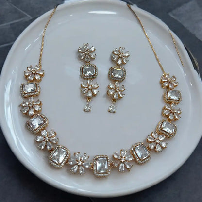 Regal Blossom Necklace and Earring Set