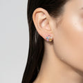 Flower-shaped earring