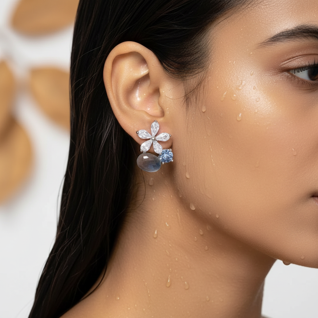 Everlasting Floral Pearl Elegance Earrings