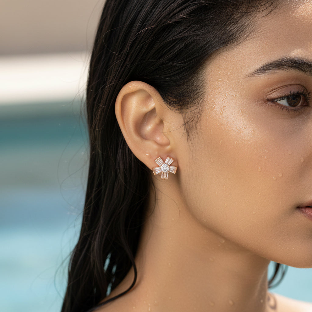 star-shaped earring
