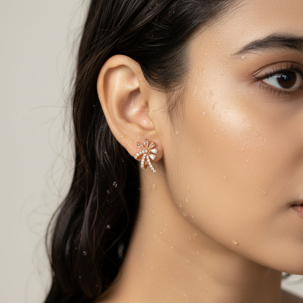 Radiant Elegant Earring gold floral 
