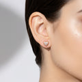 Heart-shaped earring