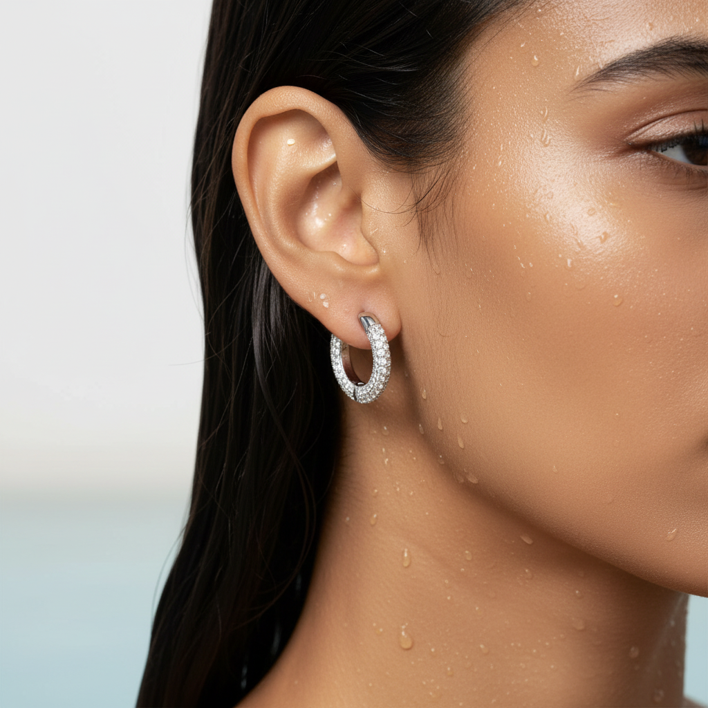 Luxe Crystal Crescent Earrings