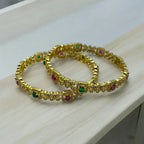 Regal Gemstone Bangle Set