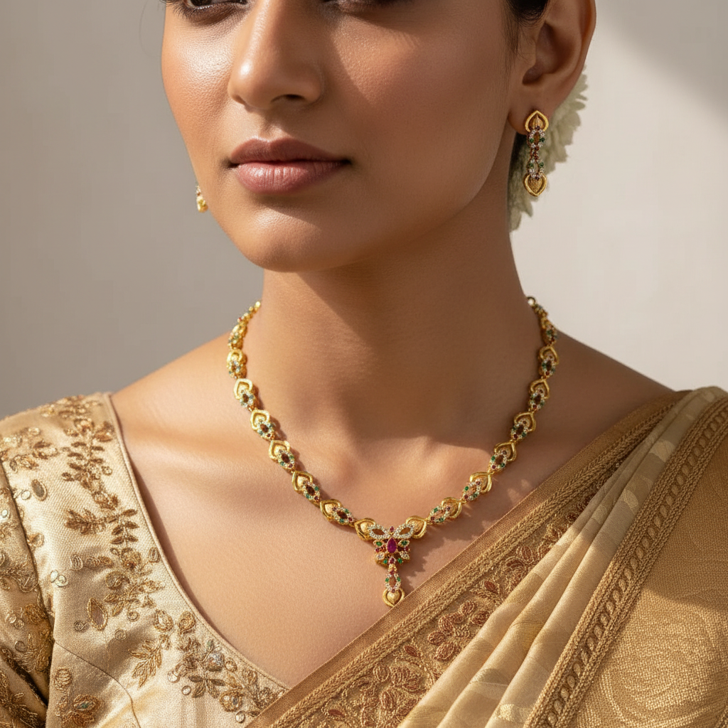 Serene Elegance Necklace and Earrings Set