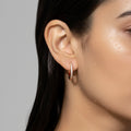 Gold hoop earring