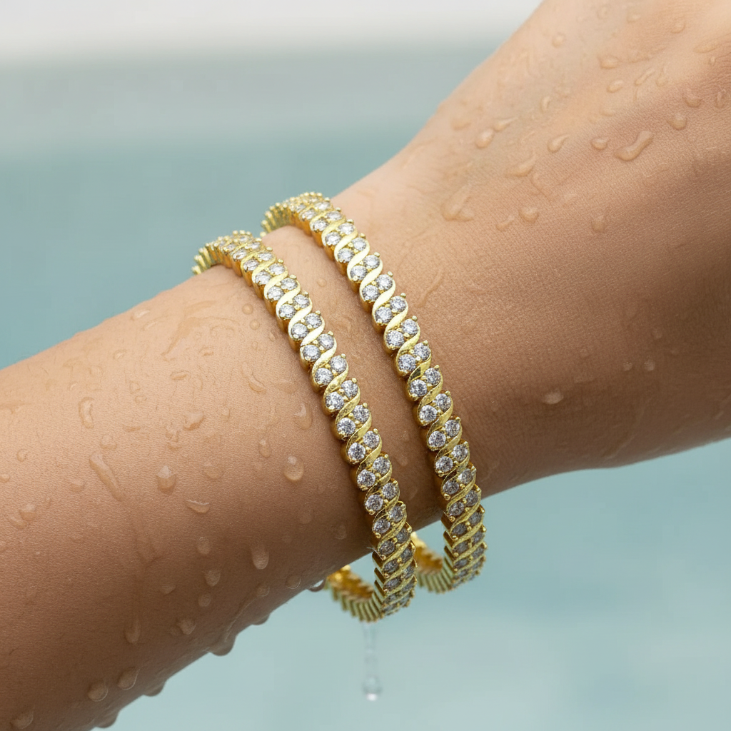 Radiant Crystal Bangle Set