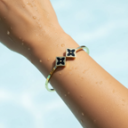 Elegant Floral Charm Bracelet
