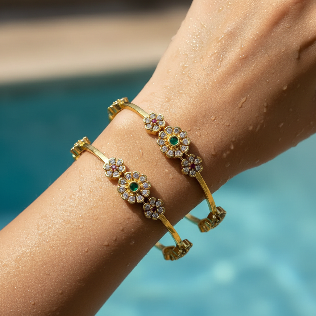 Floral Splendor Bangle Set