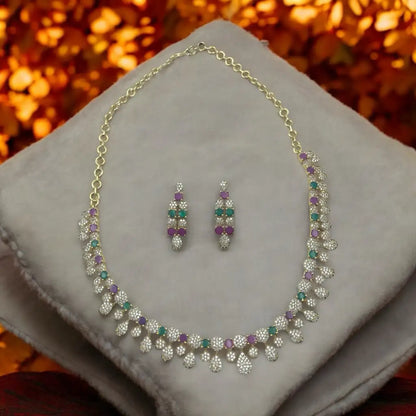 Elegant Amethyst Necklace Set
