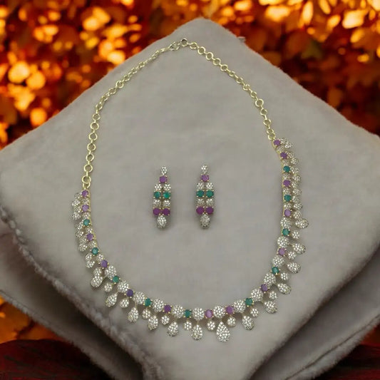 Elegant Amethyst Necklace Set