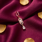 Baguette Link Drop Earrings — festive editorial view, Krystal Jewels