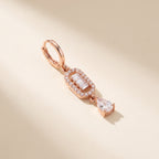 Baguette Link Drop Earrings — studio hero view, Krystal Jewels