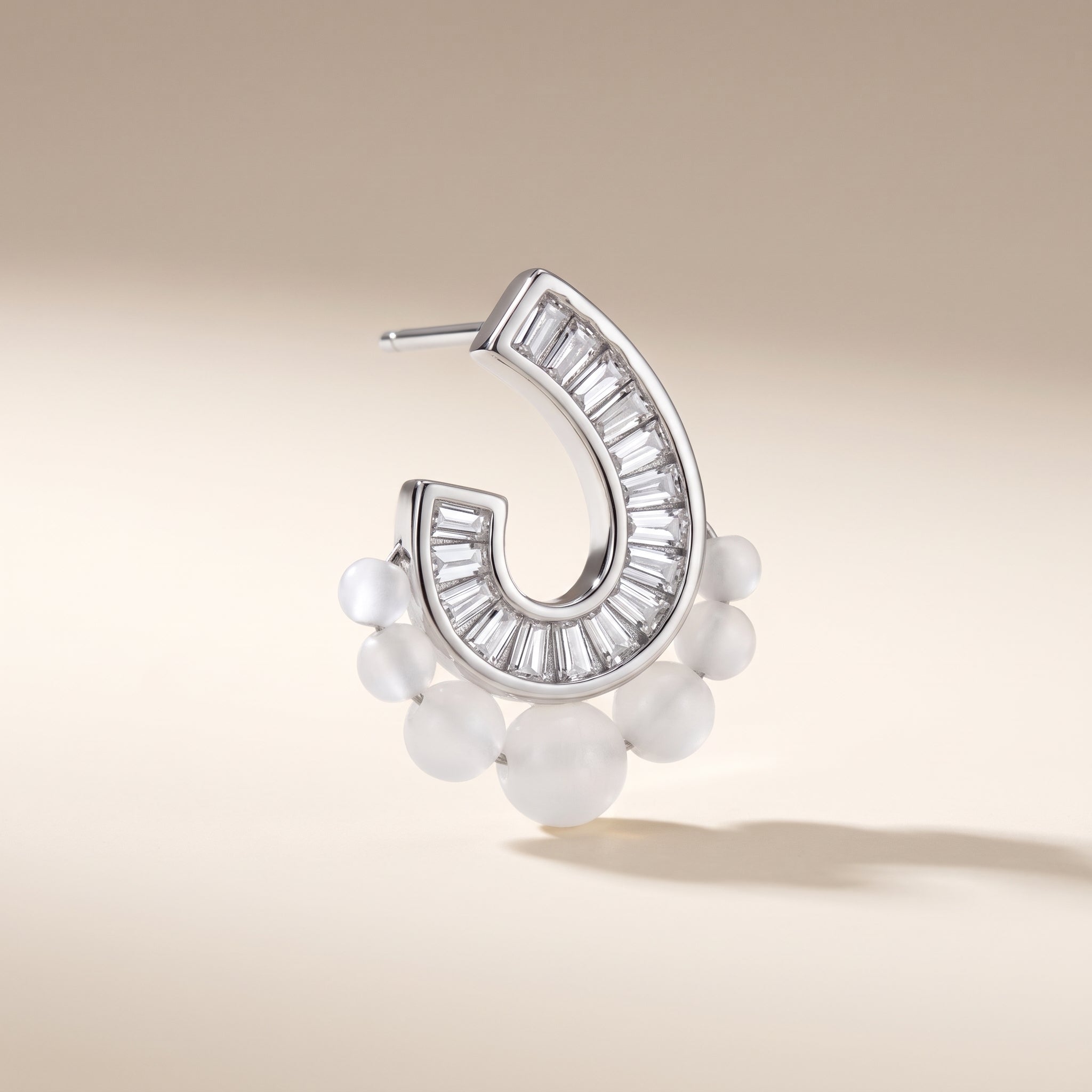 Beaded Curves Earrings — studio hero view, Krystal Jewels