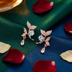 Blossom Sparkle Leaf Earrings