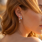 Blossom Sparkle Leaf Earrings